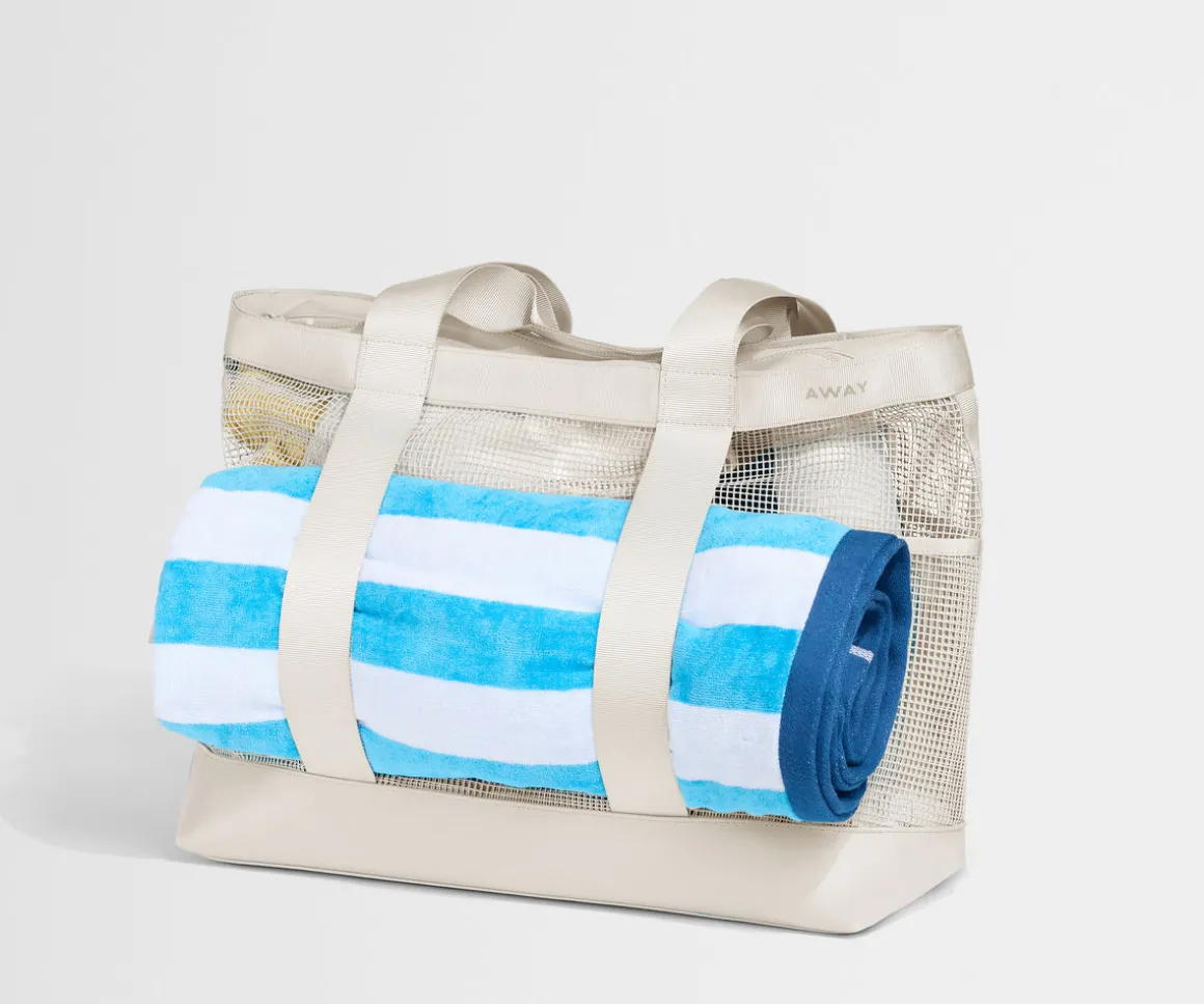 Beach Tote in Salt White