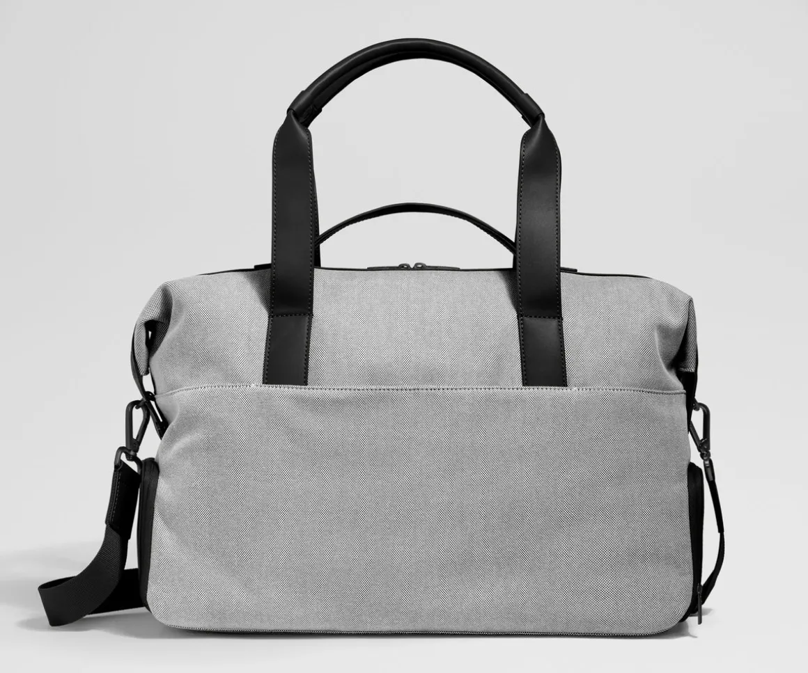 Canvas Overnight Bag in Jet Black