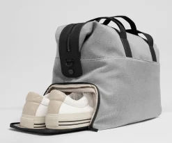 Canvas Overnight Bag in Jet Black