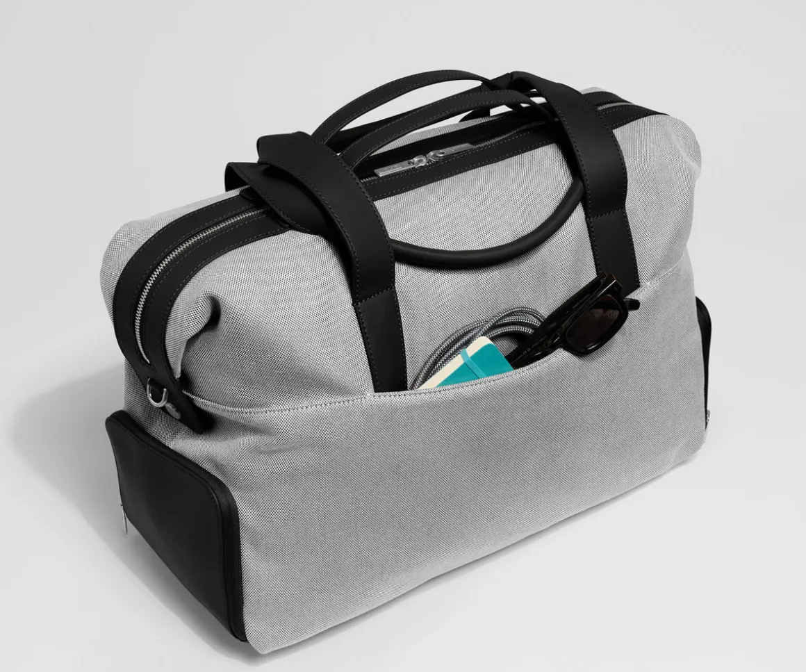 Canvas Overnight Bag in Jet Black