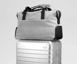 Canvas Overnight Bag in Jet Black