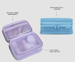 Clear Toiletry Bag in Opal Blue
