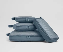 Compression Packing Cubes in Coast Blue