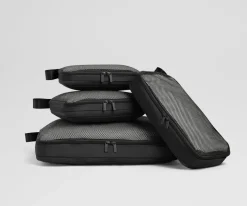 Compression Packing Cubes in Jet Black