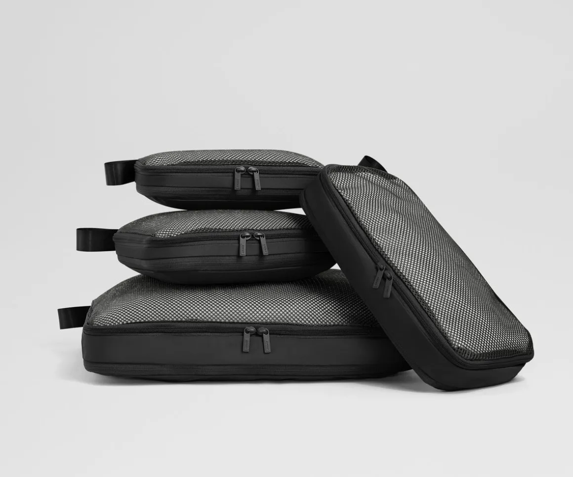 Compression Packing Cubes in Jet Black