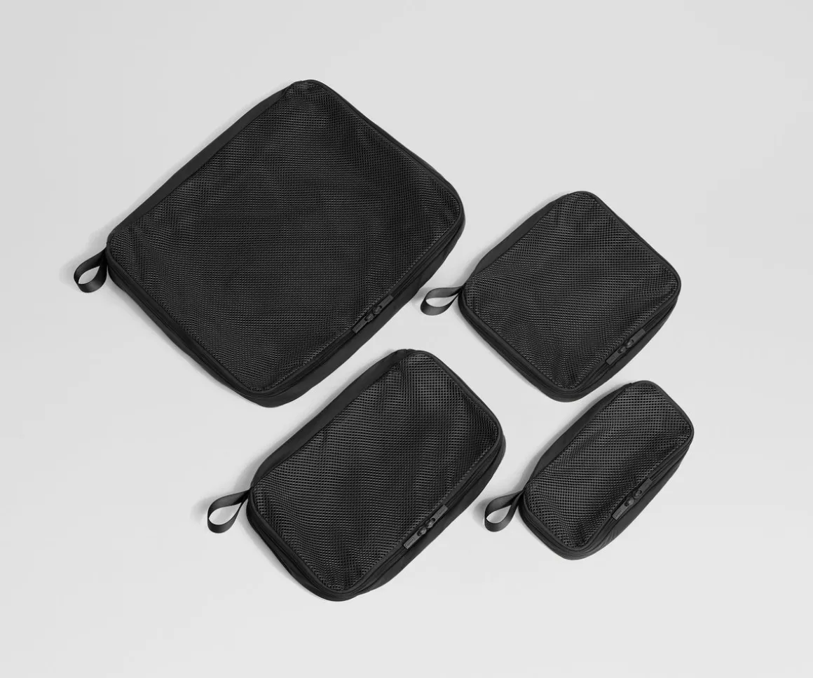 Compression Packing Cubes in Jet Black