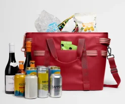 Cooler Tote in Cherry Red