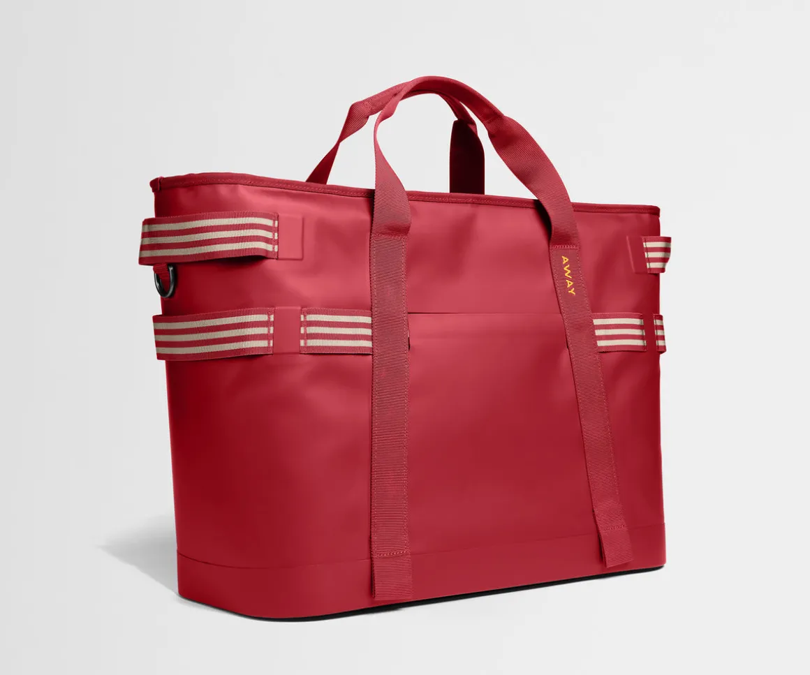 Cooler Tote in Cherry Red