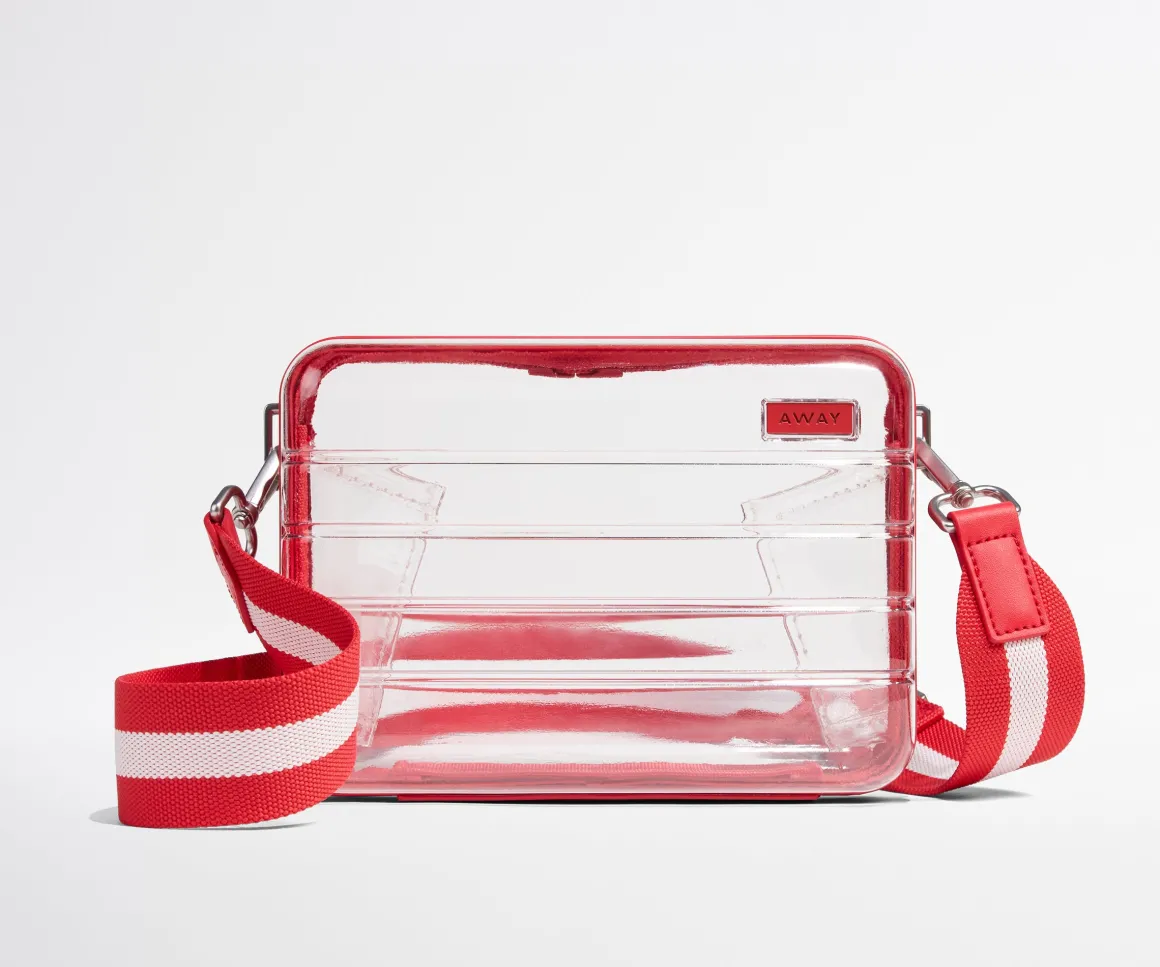 Crossbody Strap in Red Stripe