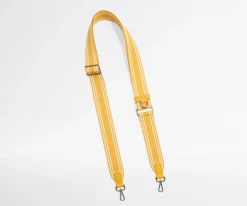 Crossbody Strap in Yellow Stripe