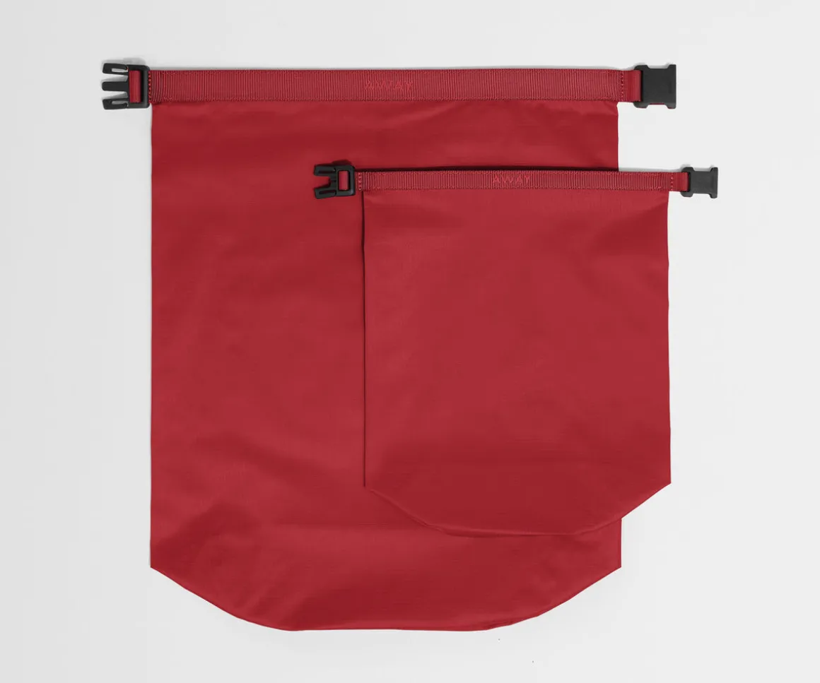 Dry Bag Duo in Cherry Red