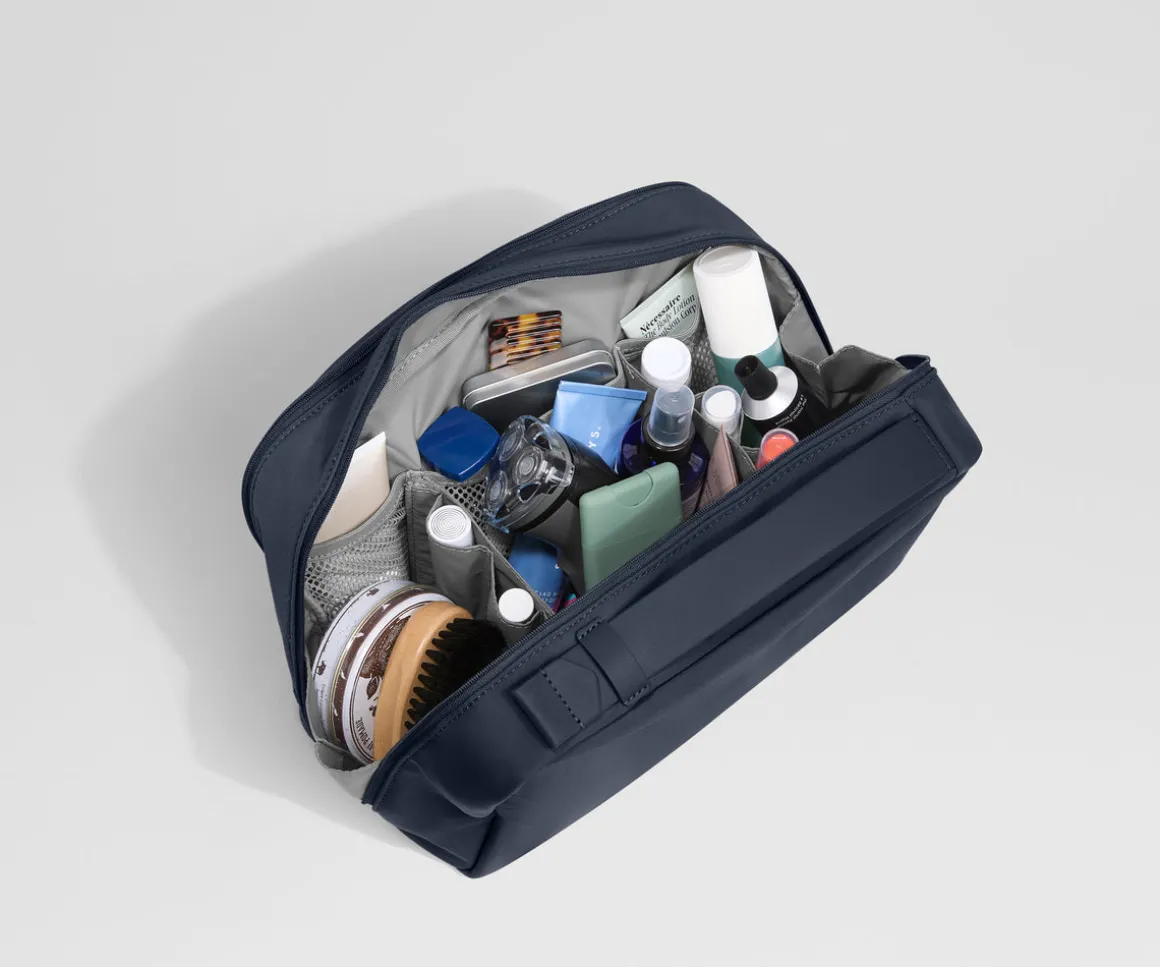 Extra Large Toiletry Bag in Navy Blue