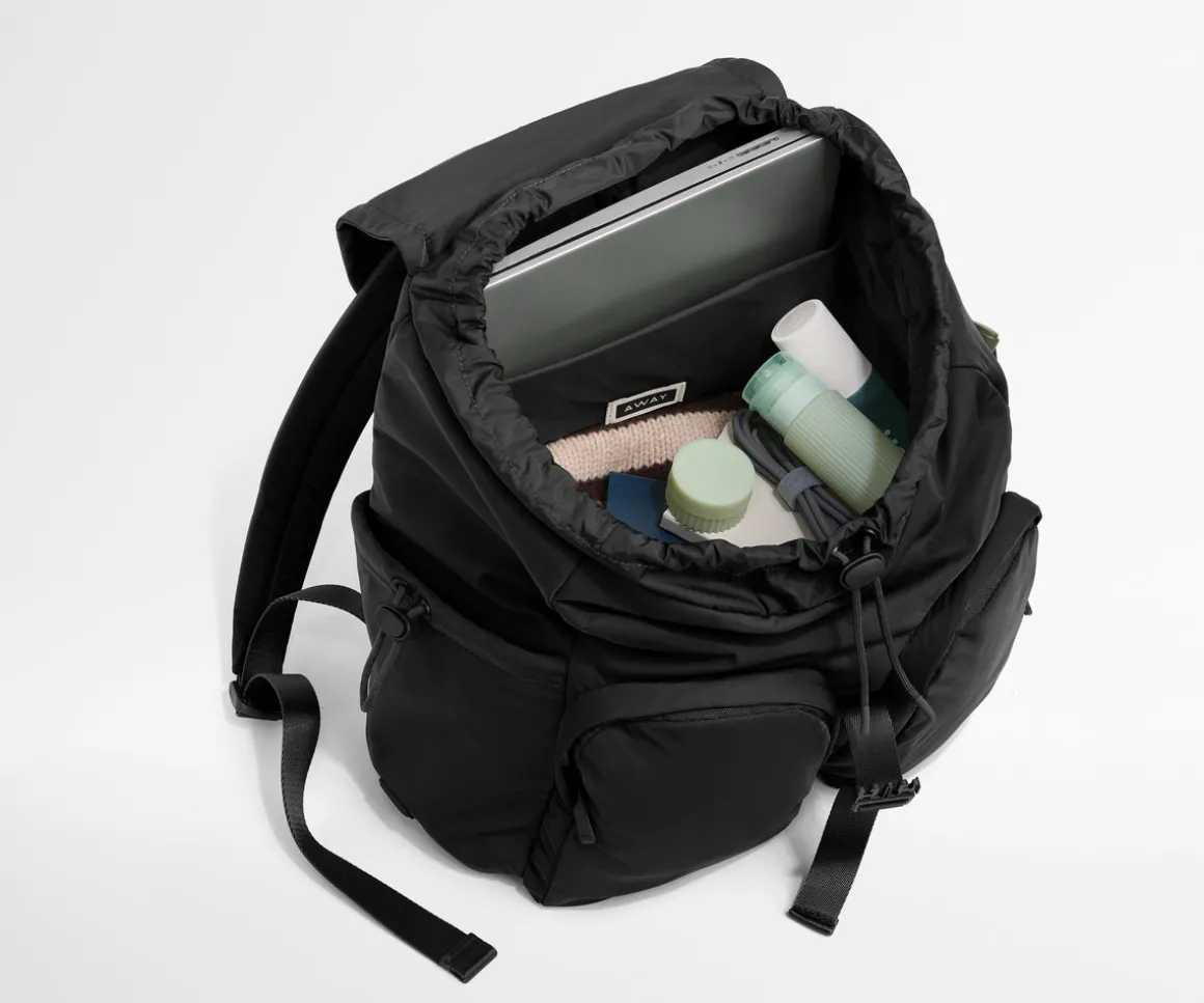 Featherlight Cargo Backpack in Jet Black