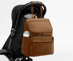 Featherlight Diaper Backpack in Amaro Brown