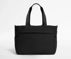 Featherlight Diaper Tote in Jet Black