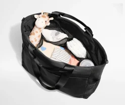 Featherlight Diaper Tote in Jet Black