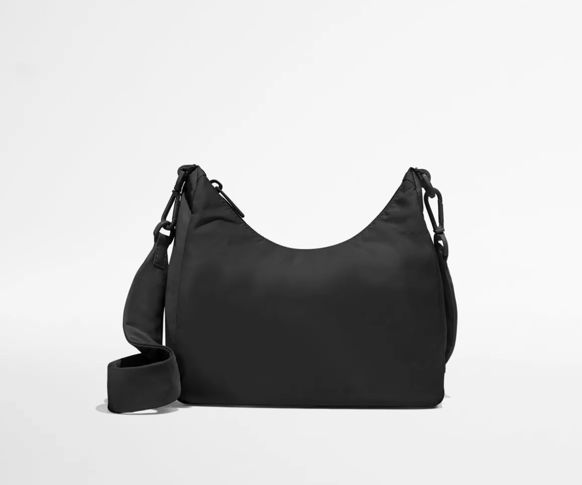 Featherlight Duo Crossbody in Jet Black