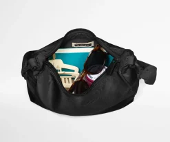 Featherlight Duo Crossbody in Jet Black