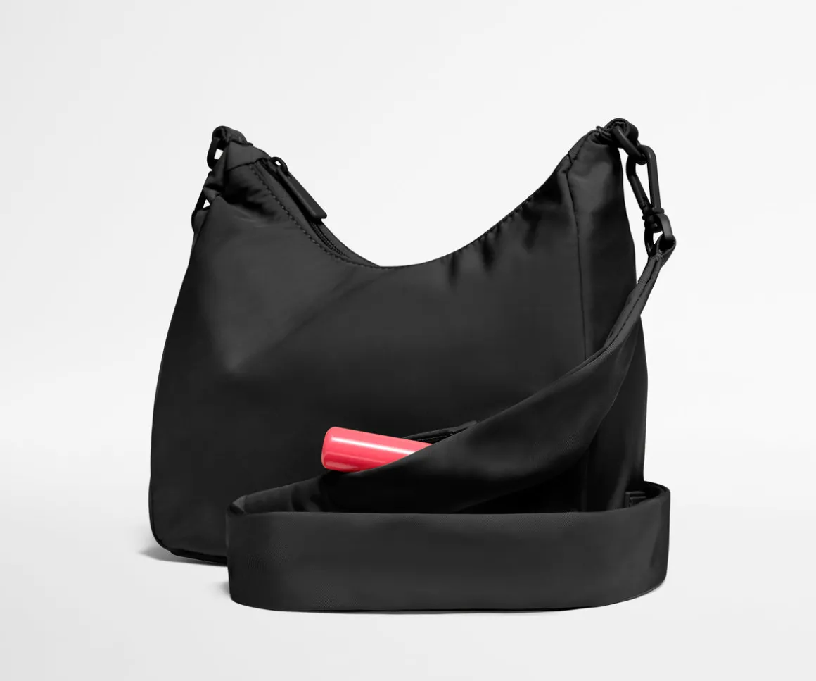 Featherlight Duo Crossbody in Jet Black