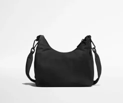 Featherlight Duo Crossbody in Jet Black