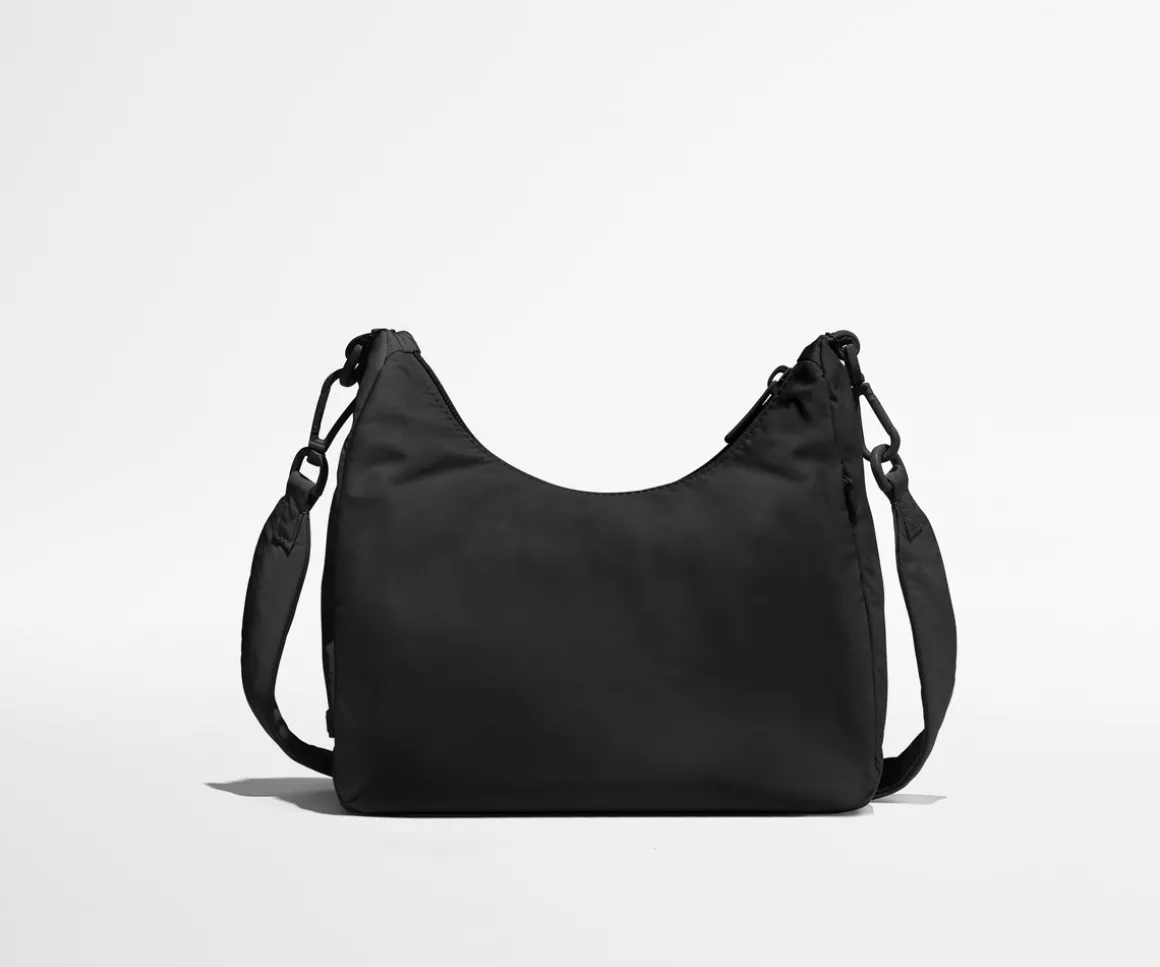 Featherlight Duo Crossbody in Jet Black
