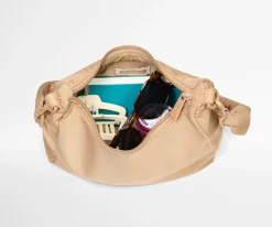 Featherlight Duo Crossbody in Camel Brown
