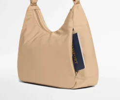 Featherlight Duo Crossbody in Camel Brown