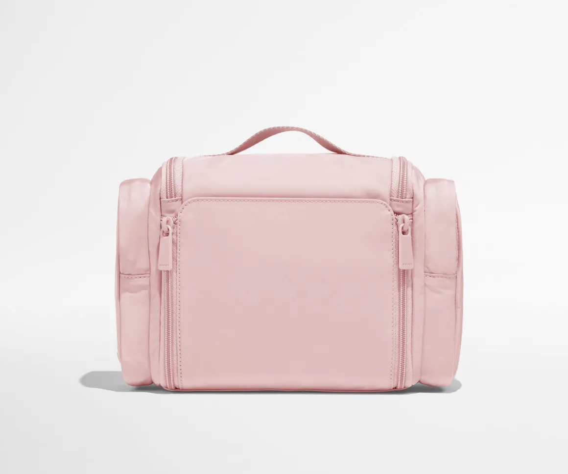 Featherlight Hanging Travel Vanity in Blush Pink