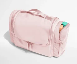 Featherlight Hanging Travel Vanity in Blush Pink