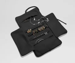 Featherlight Jewelry Roll in Jet Black