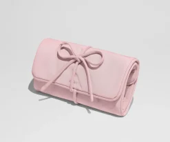 Featherlight Jewelry Roll in Blush Pink