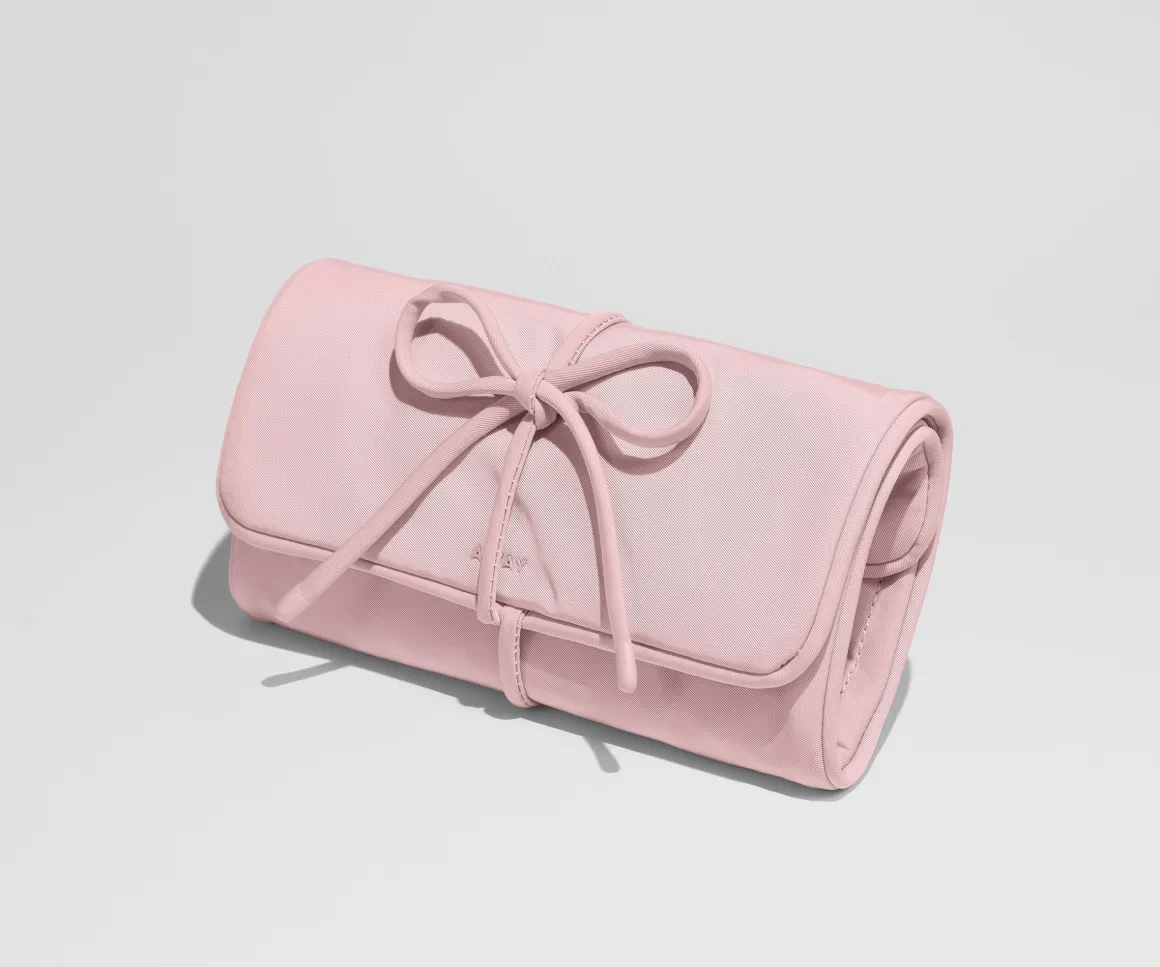 Featherlight Jewelry Roll in Blush Pink