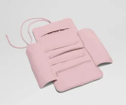 Featherlight Jewelry Roll in Blush Pink