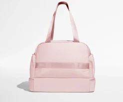 Featherlight Overnight Bag in Blush Pink