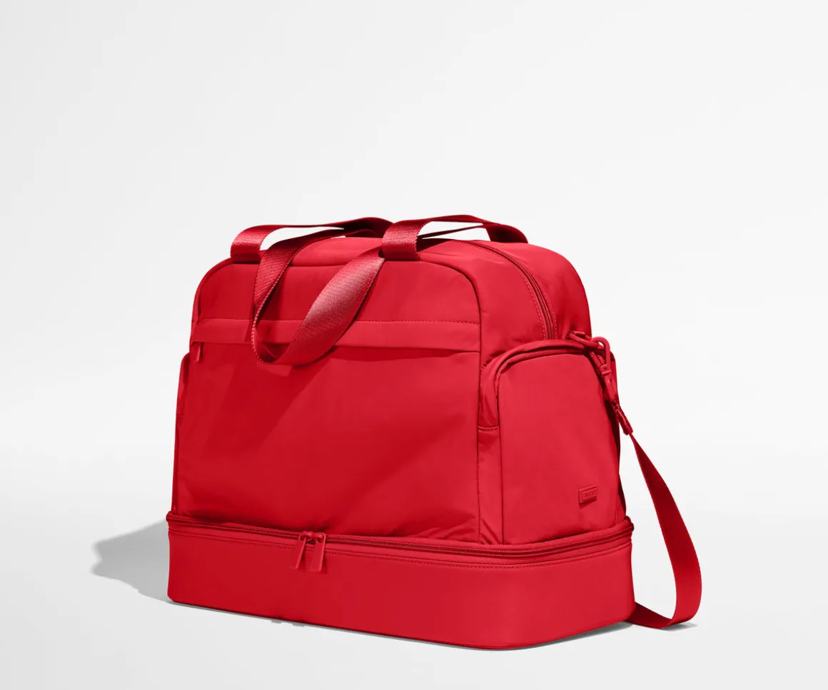 Featherlight Overnight Bag in Cherry Red