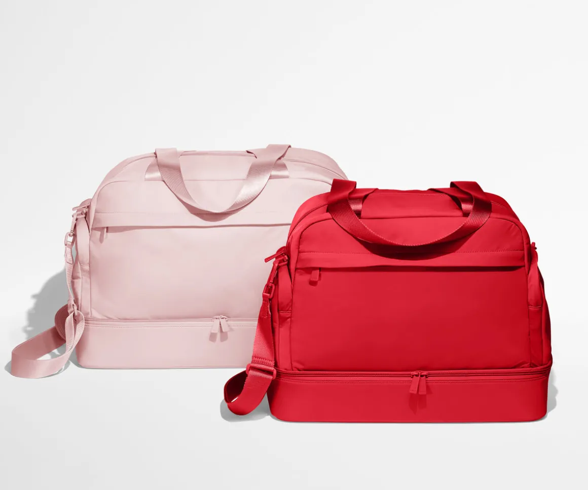 Featherlight Overnight Bag in Cherry Red