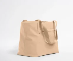 Featherlight Tote in Camel Brown