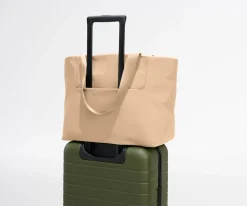 Featherlight Tote in Camel Brown