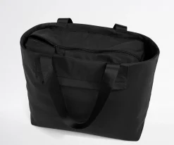 Featherlight Tote in Jet Black