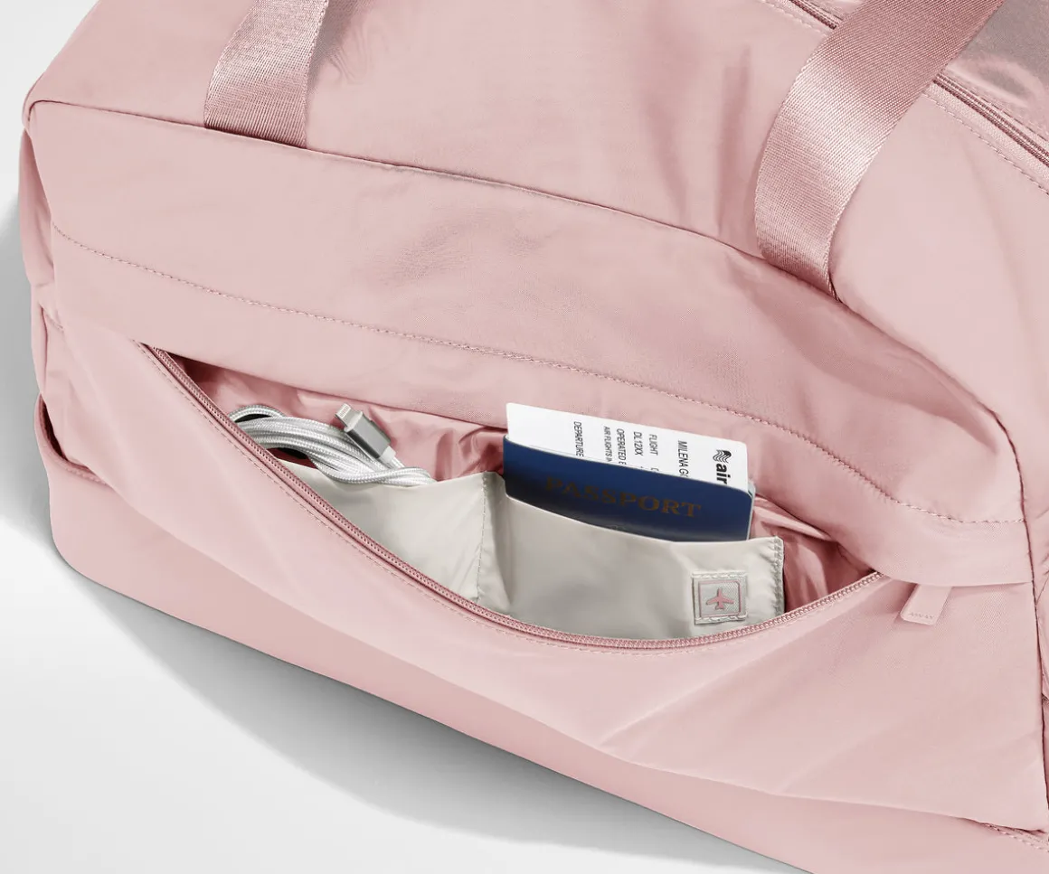 Featherlight Weekender in Blush Pink