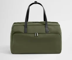 Garment Duffle in Olive Green