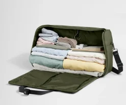 Garment Duffle in Olive Green