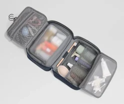 Hanging Toiletry Bag in Navy Blue