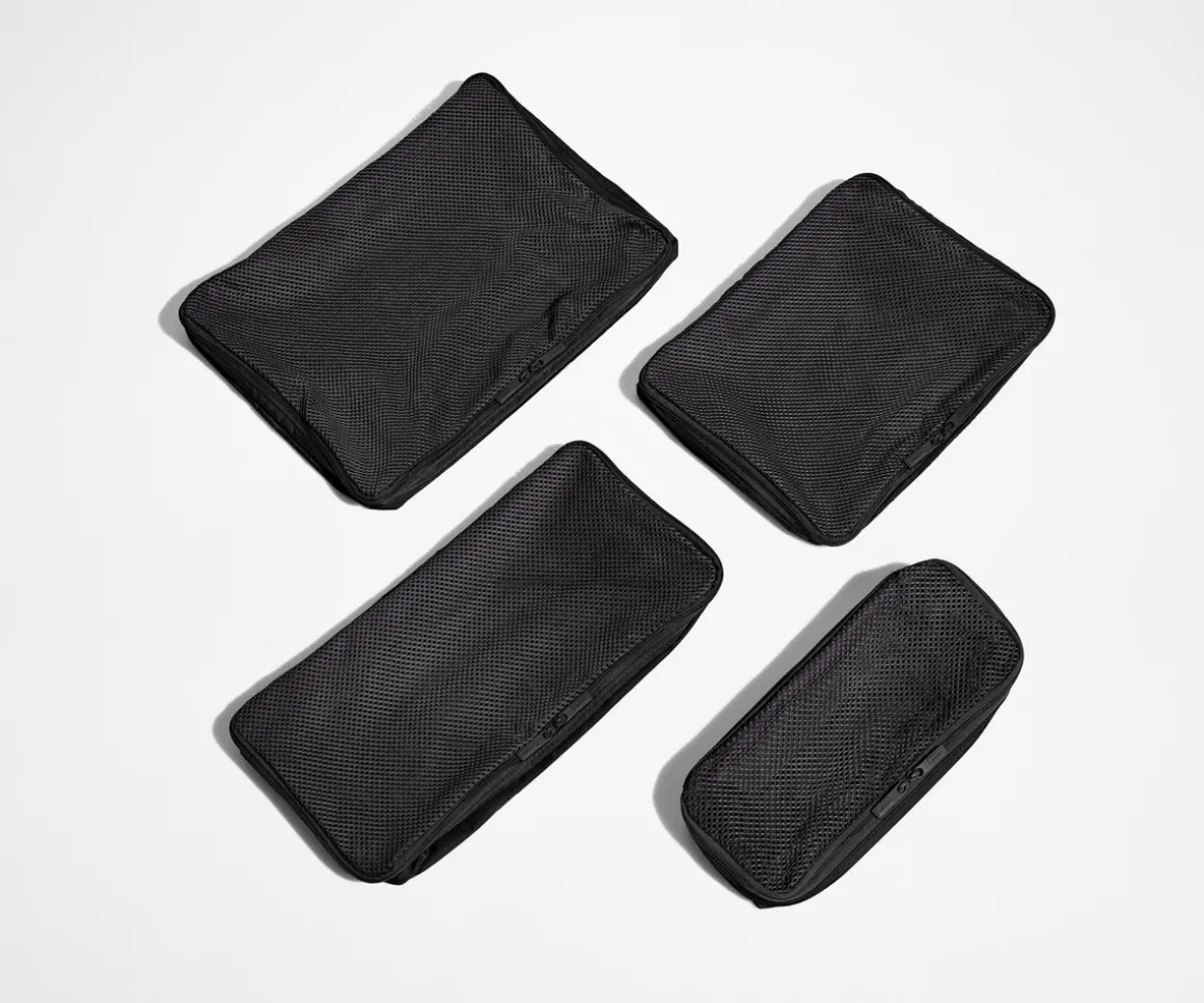 Insider Packing Cubes (Set of 4) in Jet Black