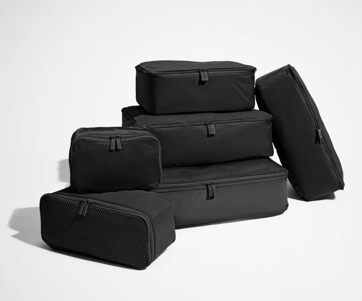 Insider Packing Cubes (Set of 6) in Jet Black