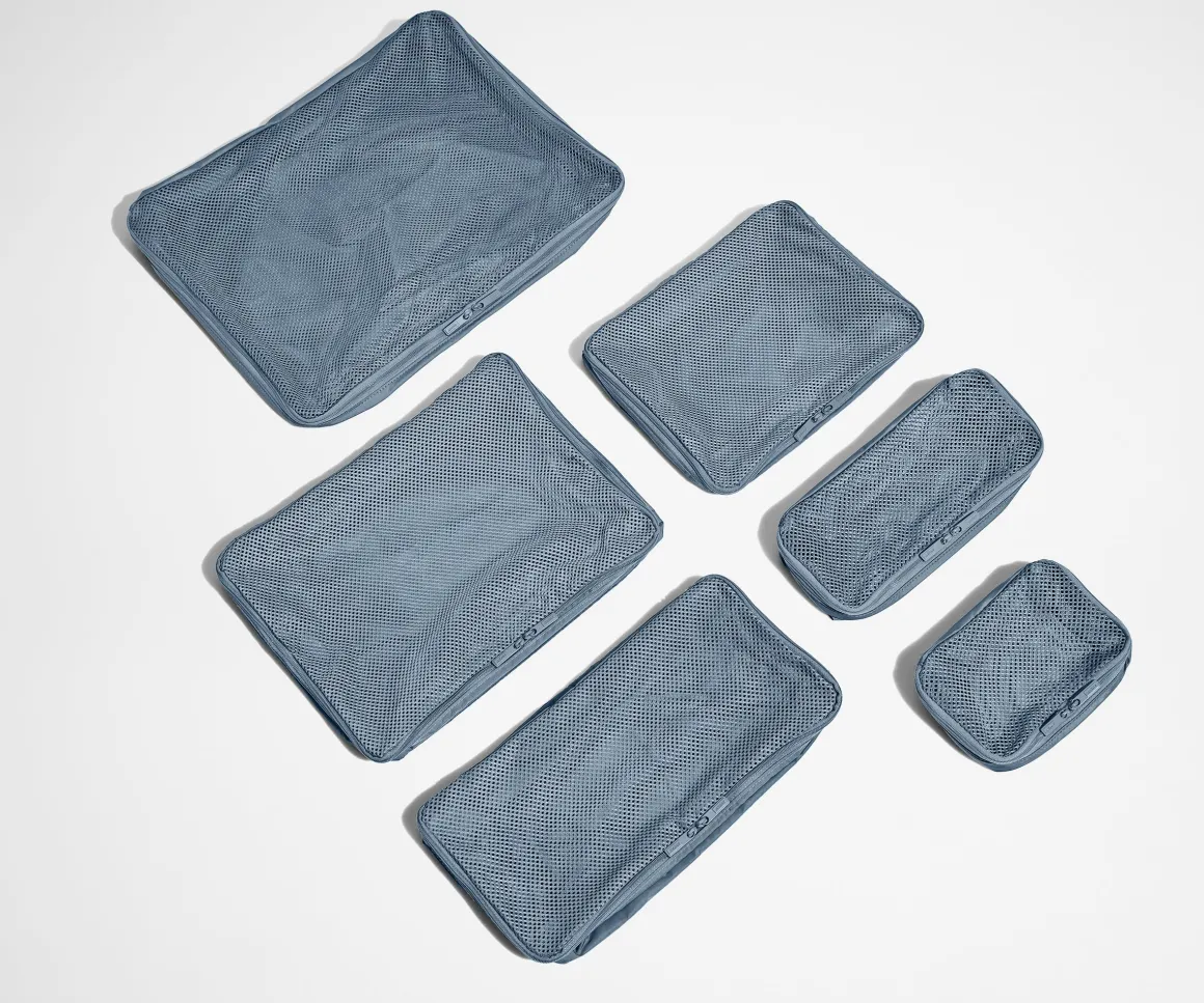 Insider Packing Cubes (Set of 6) in Coast Blue