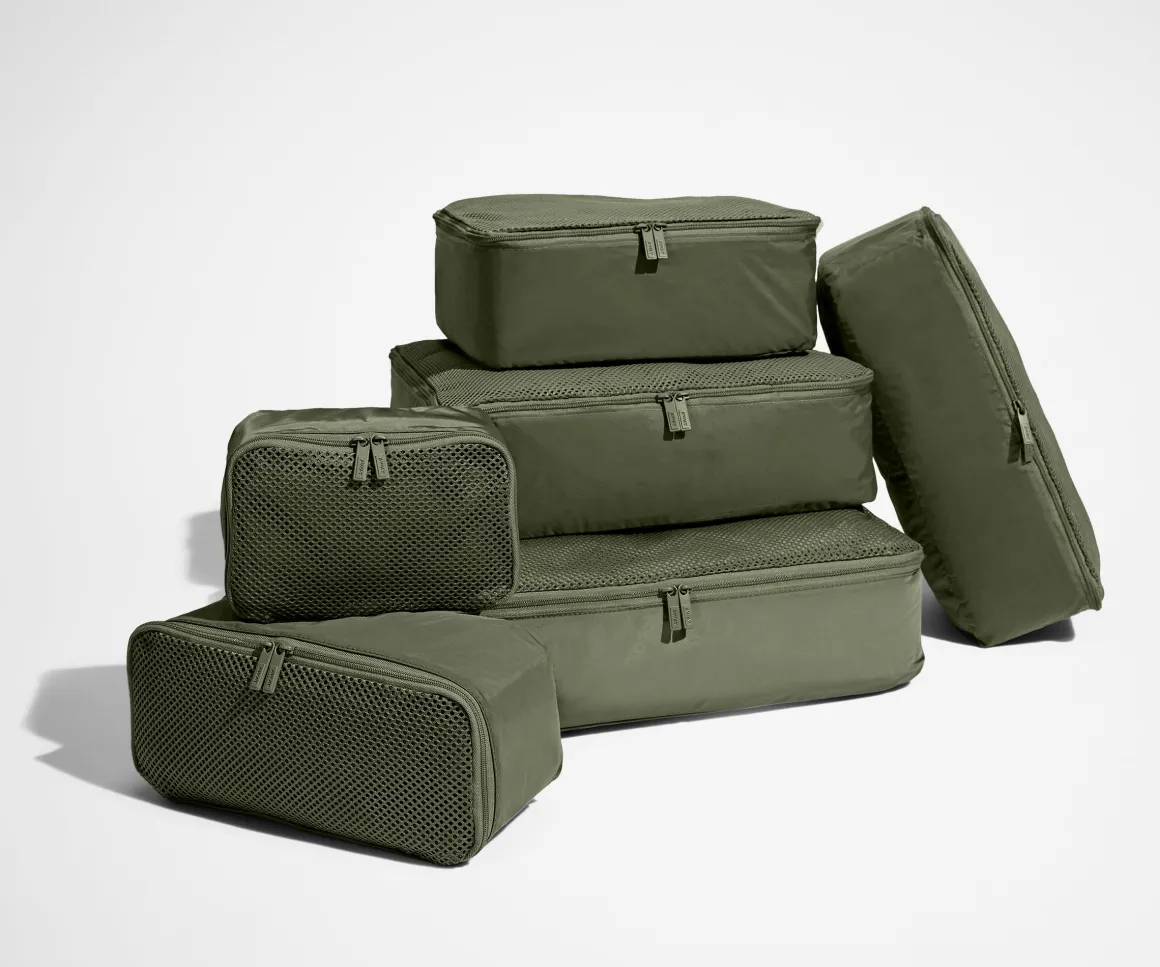 Insider Packing Cubes (Set of 6) in Olive Green