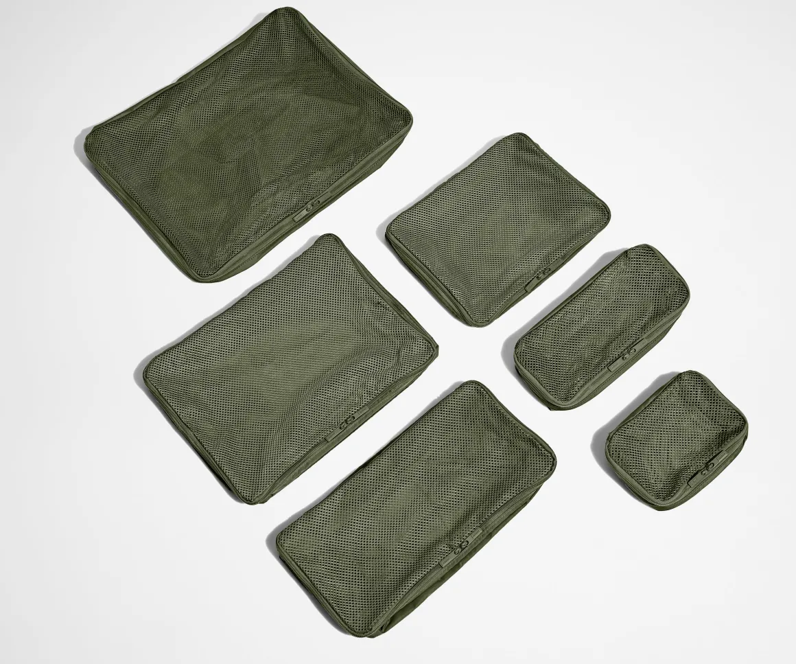 Insider Packing Cubes (Set of 6) in Olive Green
