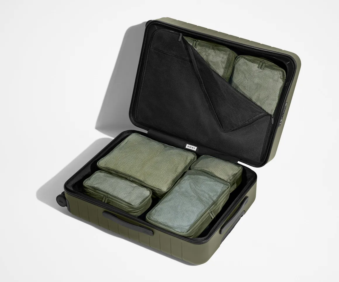 Insider Packing Cubes (Set of 6) in Olive Green