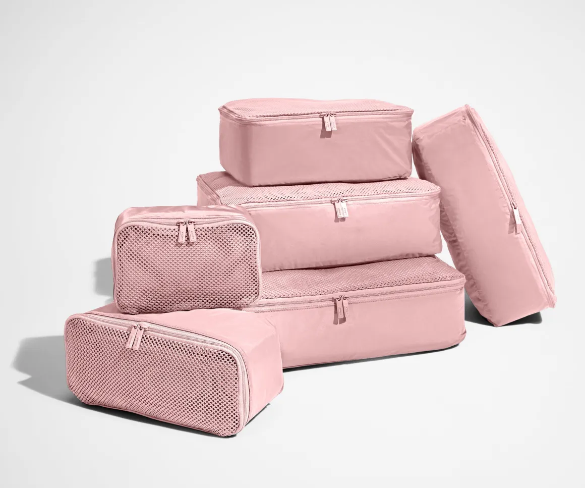 Insider Packing Cubes (Set of 6) in Blush Pink